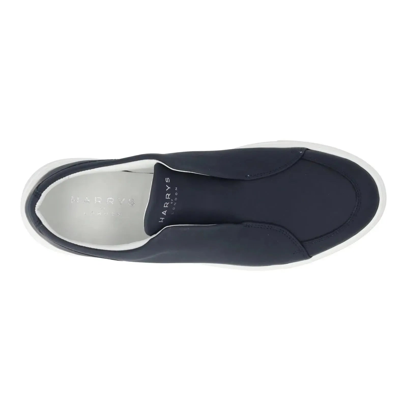 Harry's of London Eva Trainer Low Top Navy White-MALFORD OF LONDON SAVILE ROW MENSWEAR OUTLET