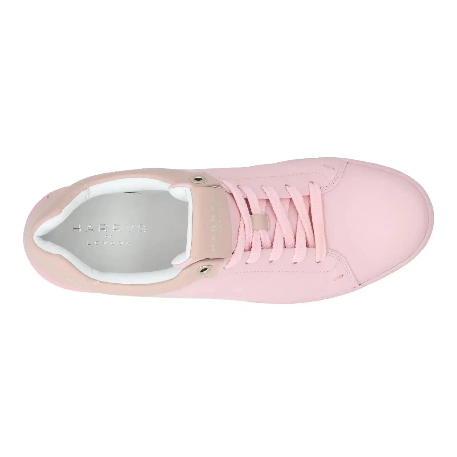 Harry's of London Grace Trainer Low Top Pink Beige-MALFORD OF LONDON SAVILE ROW MENSWEAR OUTLET