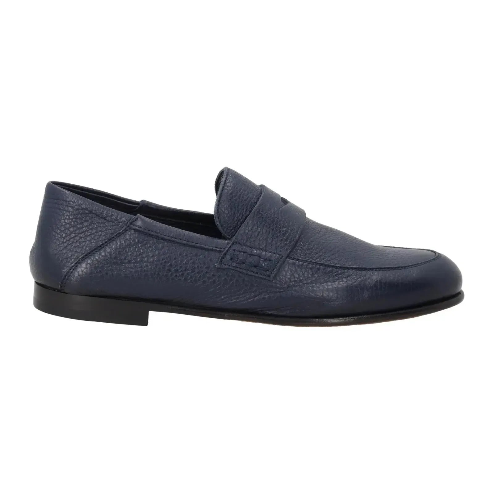 Harry's of London Lady Edward Moccasin Shoe Navy Black-MALFORD OF LONDON SAVILE ROW MENSWEAR OUTLET