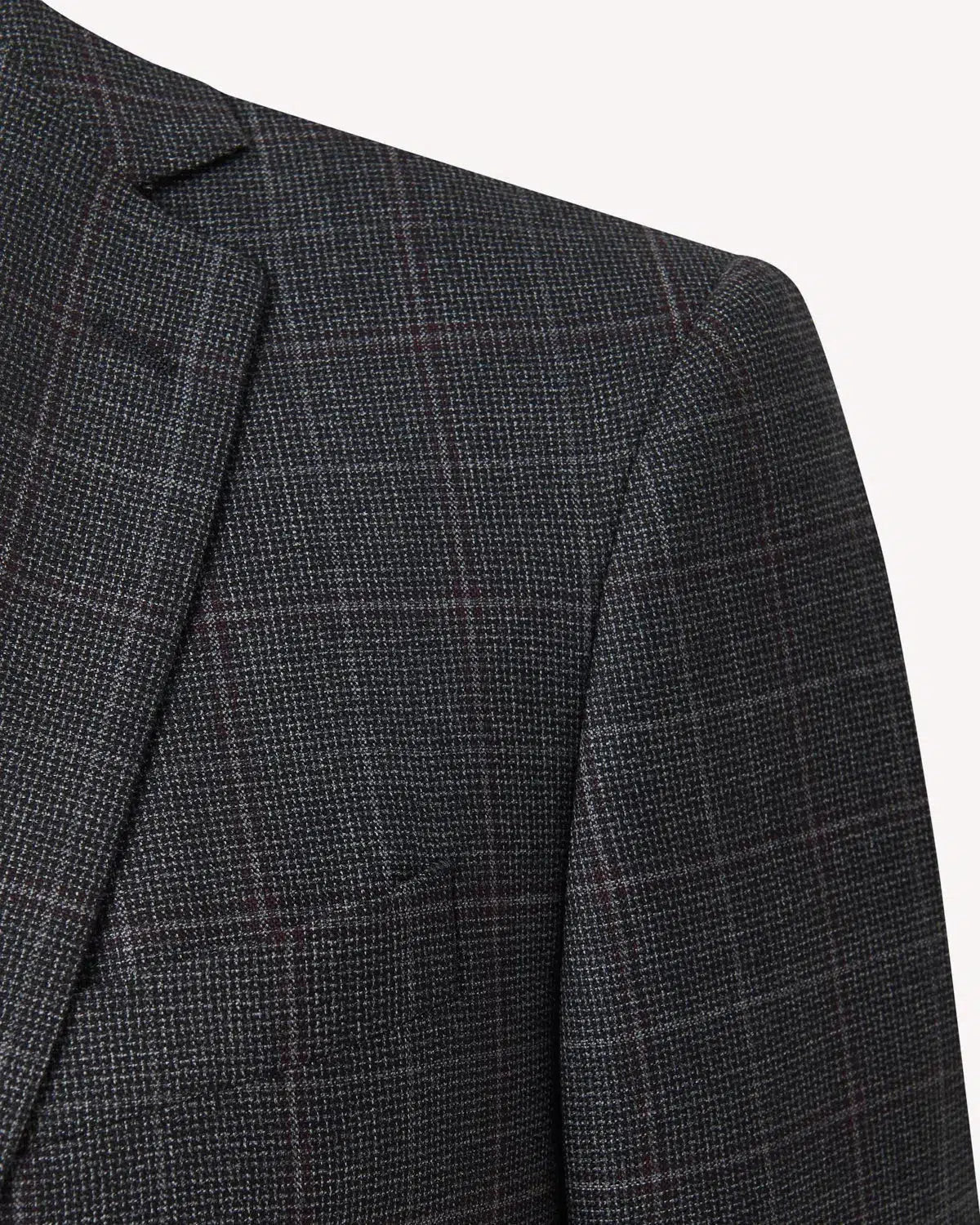 John Varvatos SB2 Suit Grey Weave Check-MALFORD OF LONDON SAVILE ROW MENSWEAR OUTLET