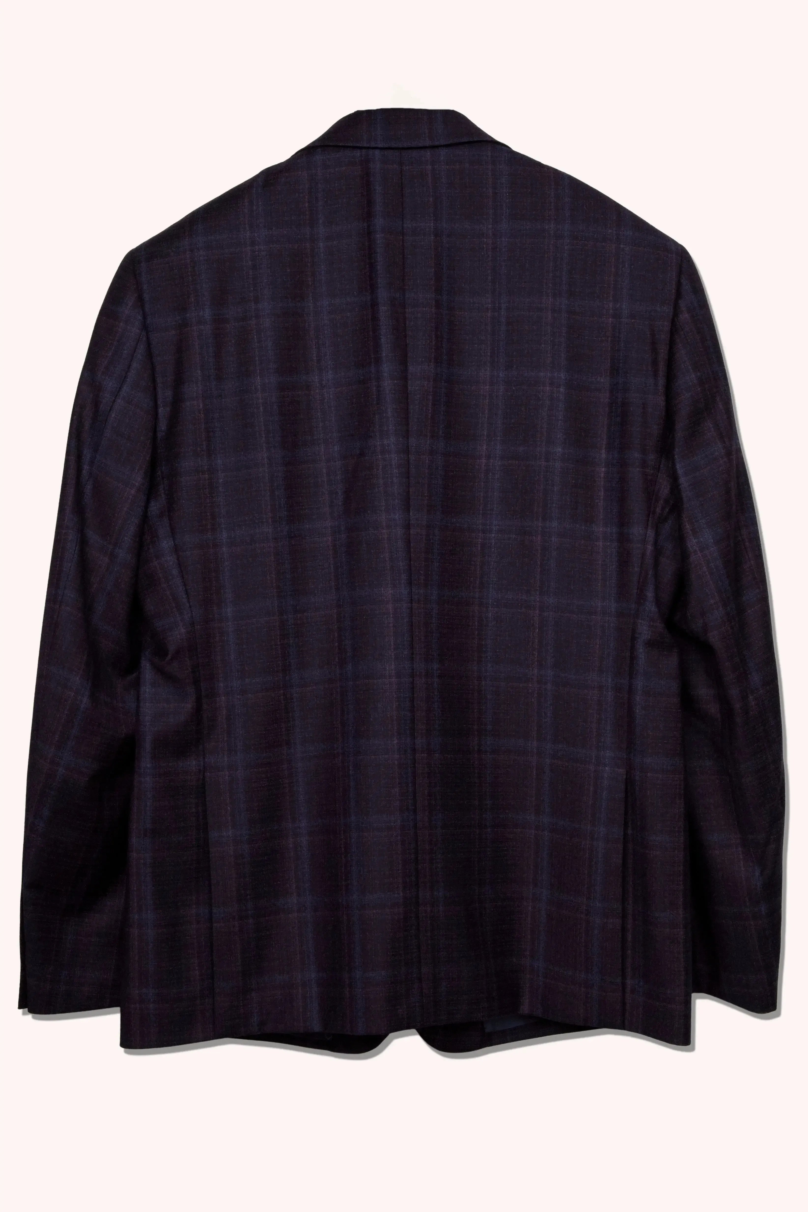 John Varvatos Single Breasted Overcheck Sports Jacket Purple Blue-MALFORD OF LONDON SAVILE ROW MENSWEAR OUTLET