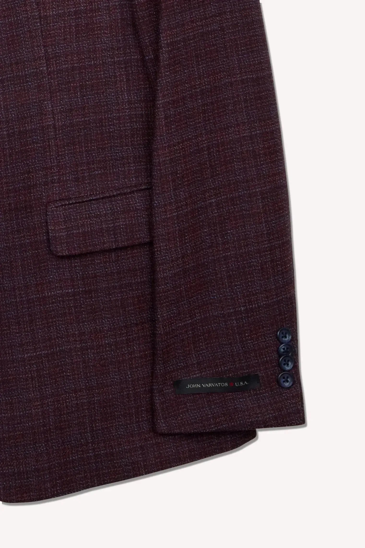 John Varvatos Single Breasted Sports Jacket Brown/Blue Fleck-MALFORD OF LONDON SAVILE ROW MENSWEAR OUTLET