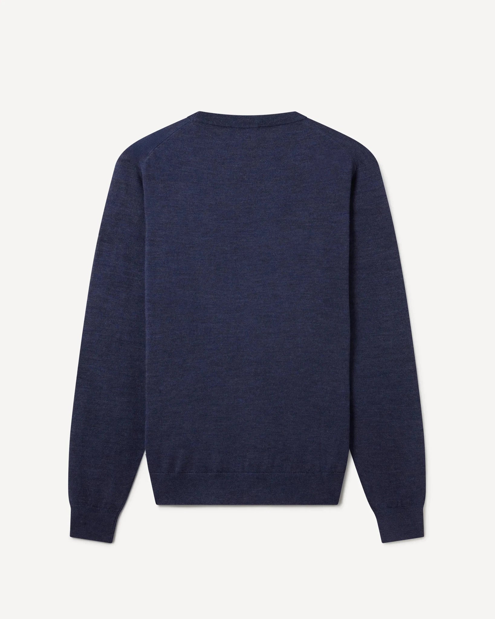 KG Crew - Neck Easy Care Merino INDIGO – Savile Row Menswear Outlet | Malford of London