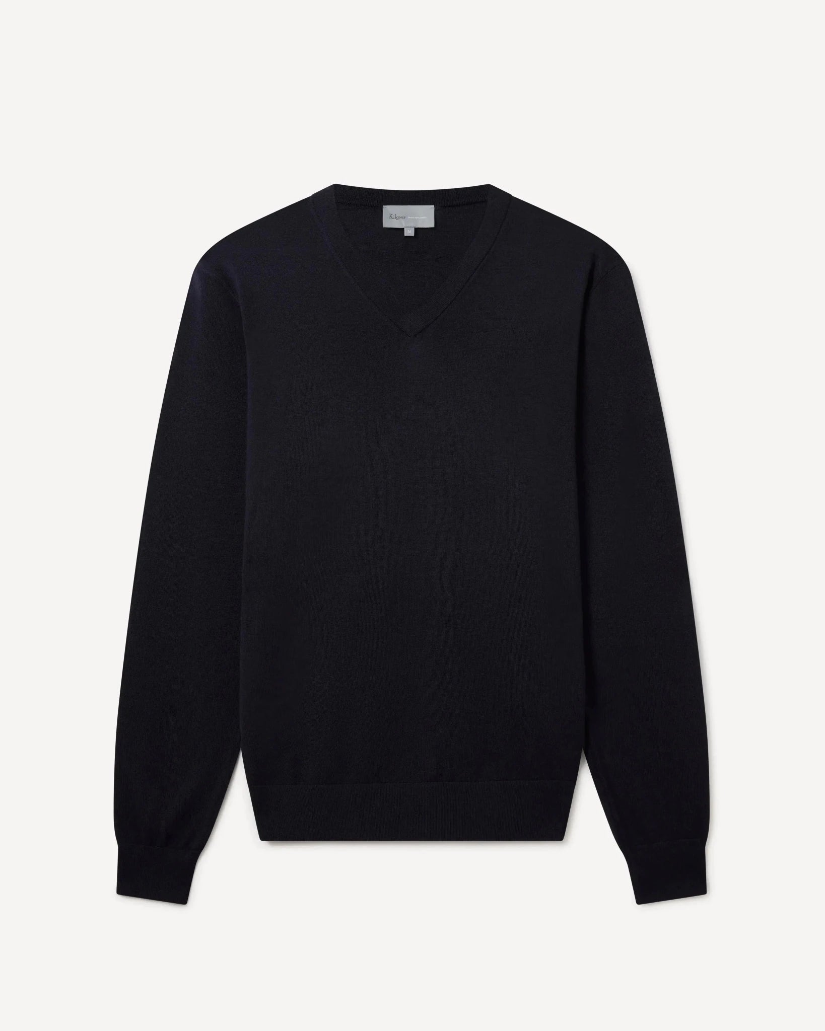 KG V - Neck Easy Care Merino Wool NAVY – Tailored Menswear | Malford of London