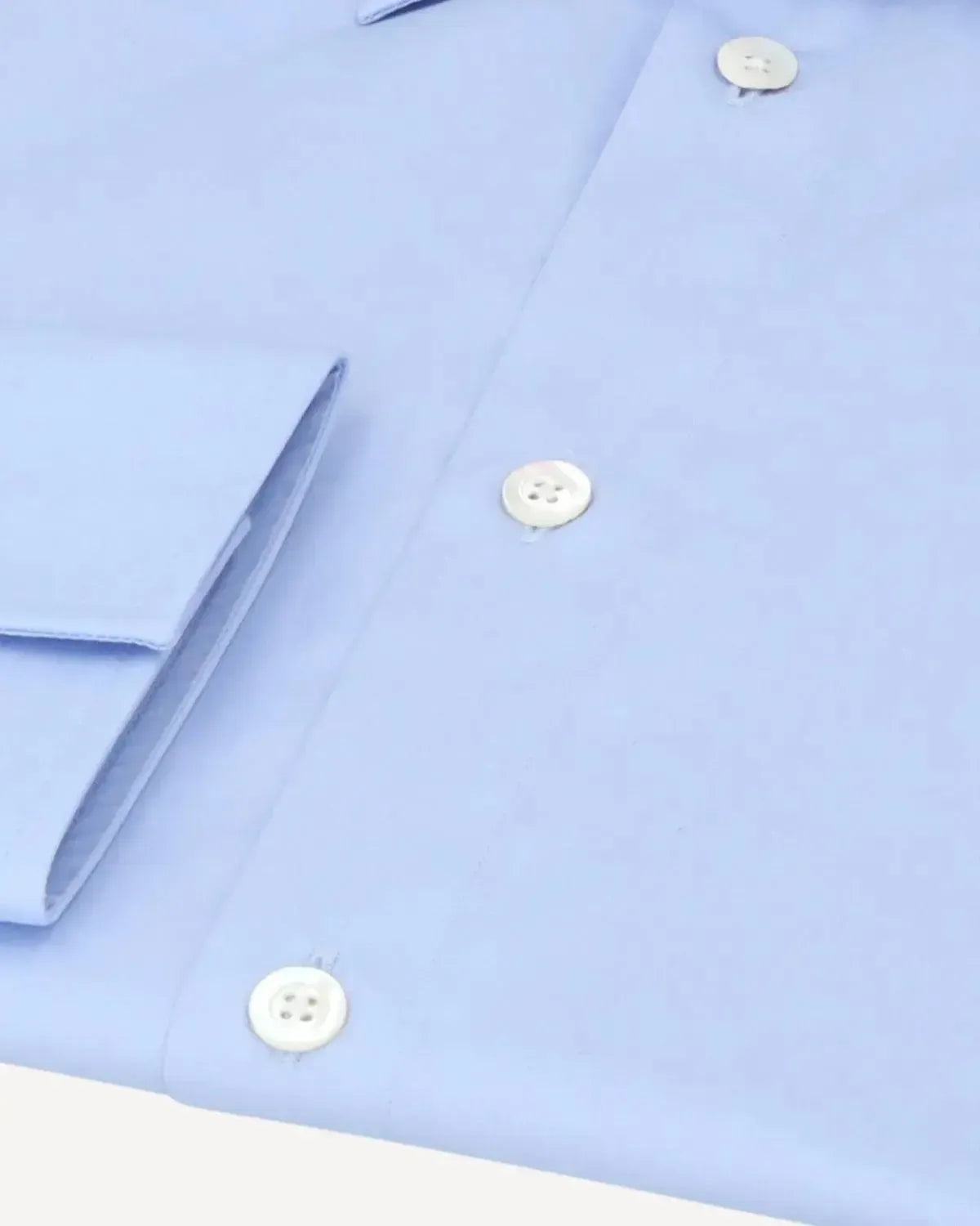 Kilgour Plain Poplin Cotton Shirt Sky Blue-MALFORD OF LONDON SAVILE ROW MENSWEAR OUTLET