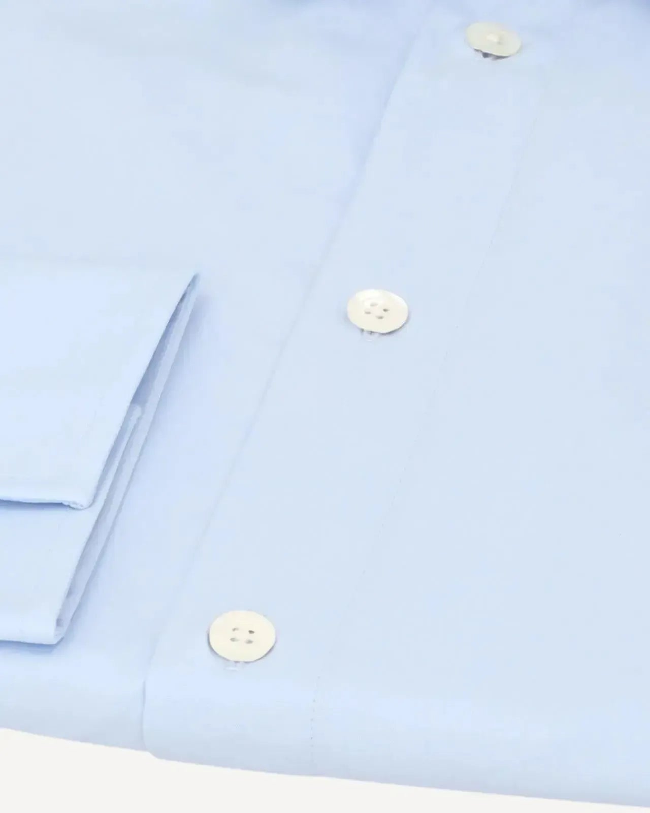 Kilgour Regular Collar Poplin Cotton Shirt - Sky Blue-MALFORD OF LONDON SAVILE ROW MENSWEAR OUTLET