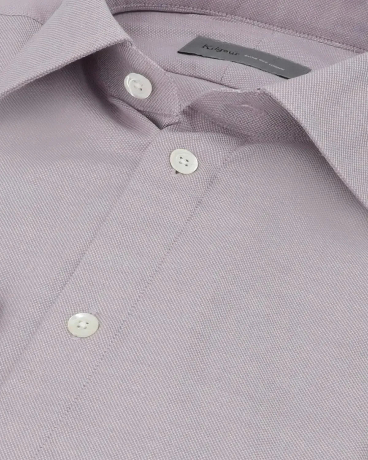 KILGOUR Regular Collar Single Cuff Shirt Lilac-MALFORD OF LONDON SAVILE ROW MENSWEAR OUTLET