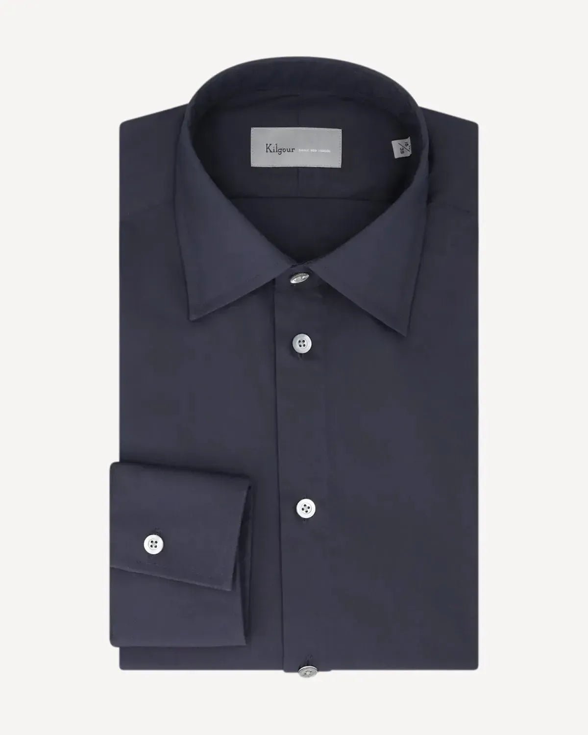 KILGOUR Regular Collar Single Cuff Shirt Slate - Savile Row Formalwear Outlet - Malford of London