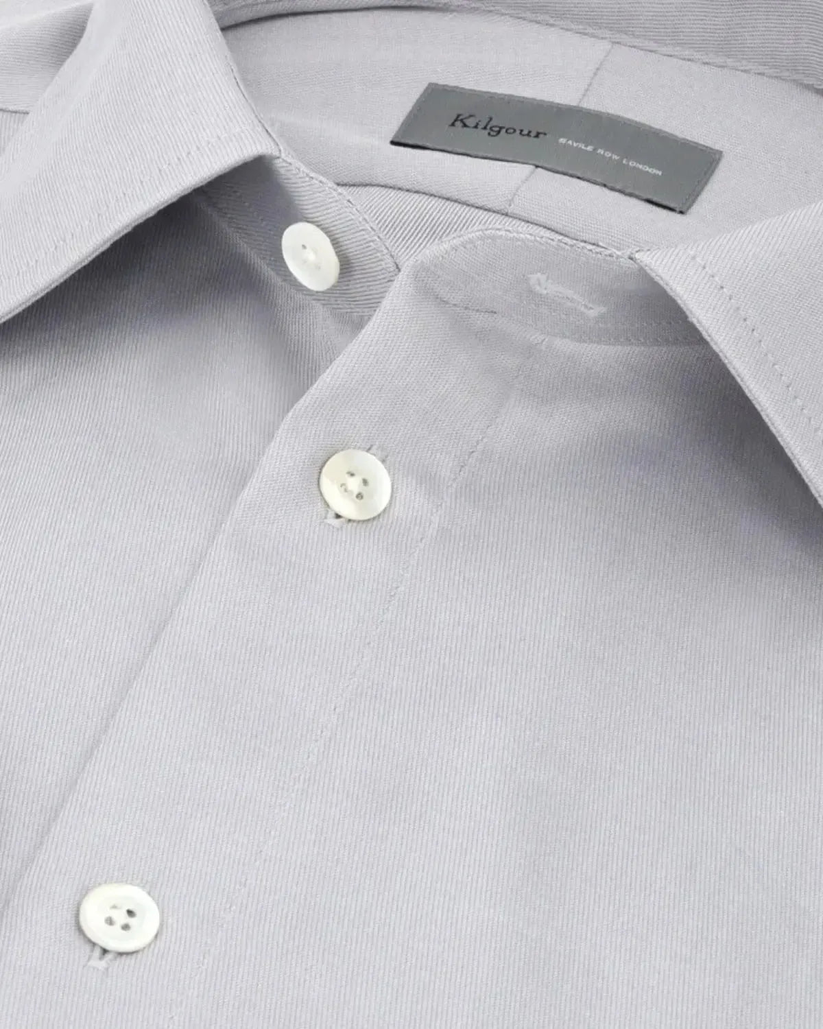 KILGOUR Regular Collar Twill Shirt-MALFORD OF LONDON SAVILE ROW MENSWEAR OUTLET