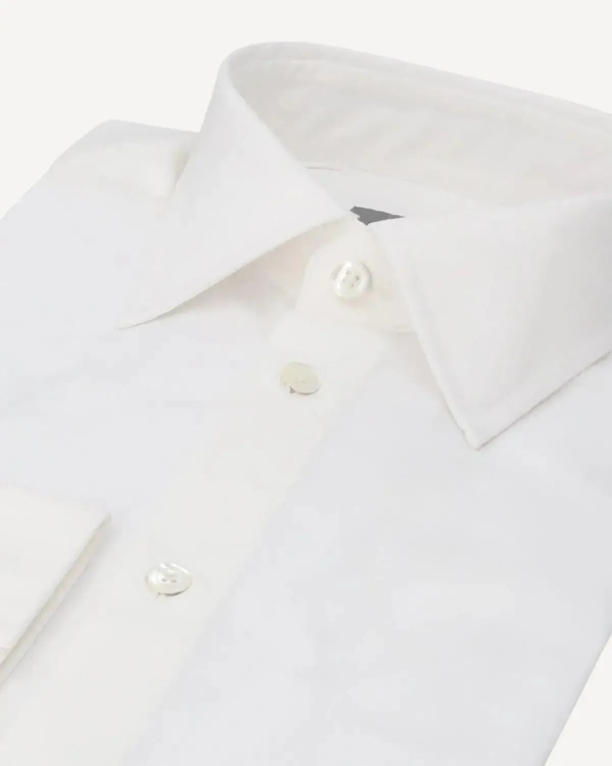 KILGOUR Textured Weave Cut-away Collar Shirt White-MALFORD OF LONDON SAVILE ROW MENSWEAR OUTLET