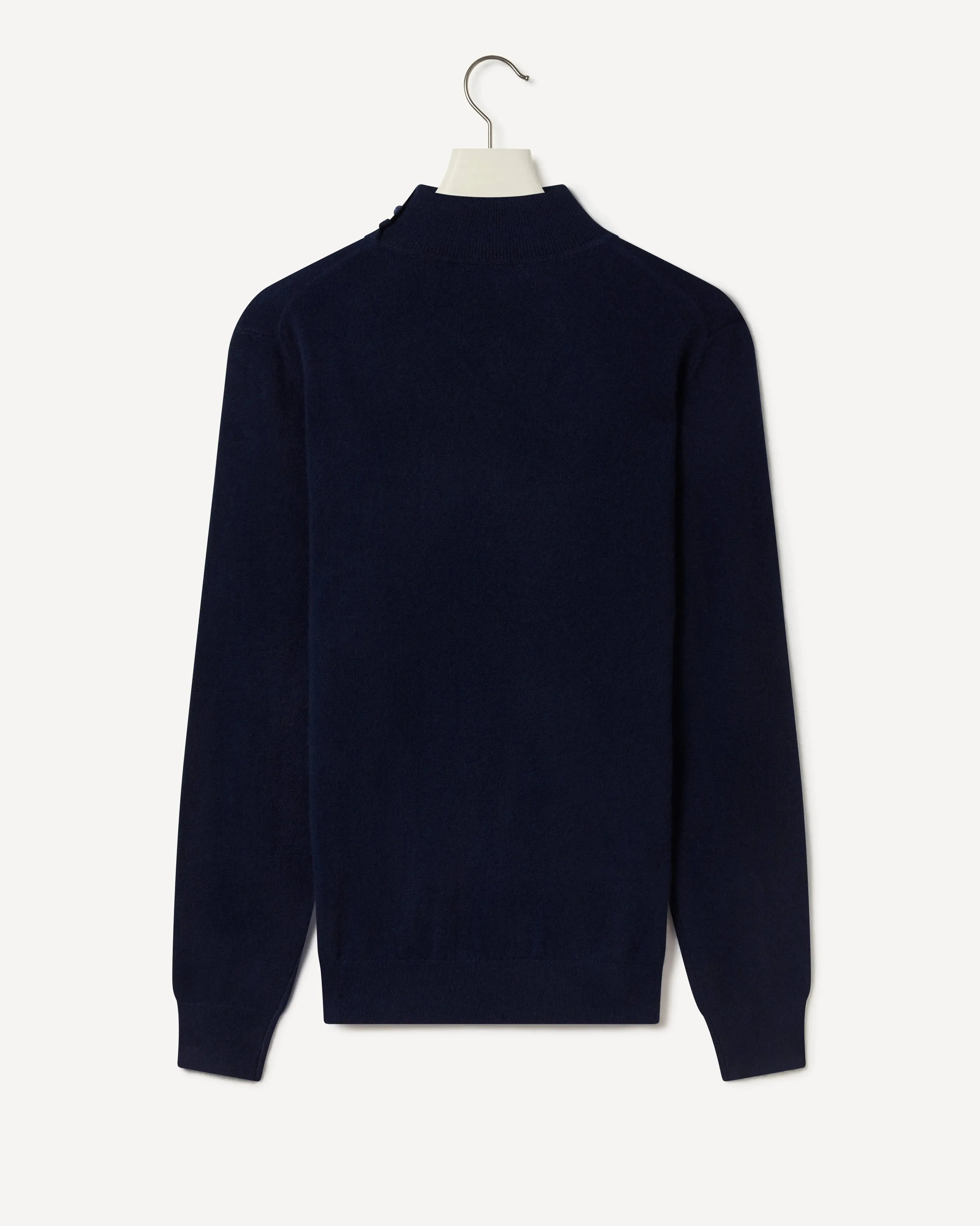 Kilgour 3 Button Turtle Neck NAVY-MALFORD OF LONDON SAVILE ROW MENSWEAR OUTLET