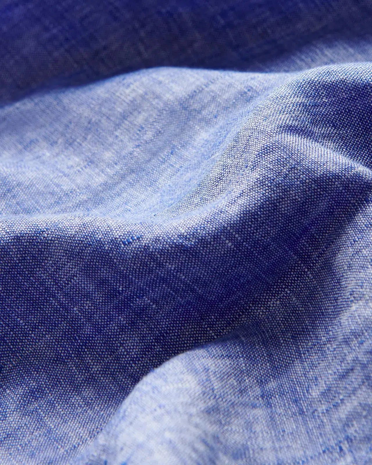 Kilgour Blue Tailored Fit Shirt Linen-MALFORD OF LONDON SAVILE ROW MENSWEAR OUTLET