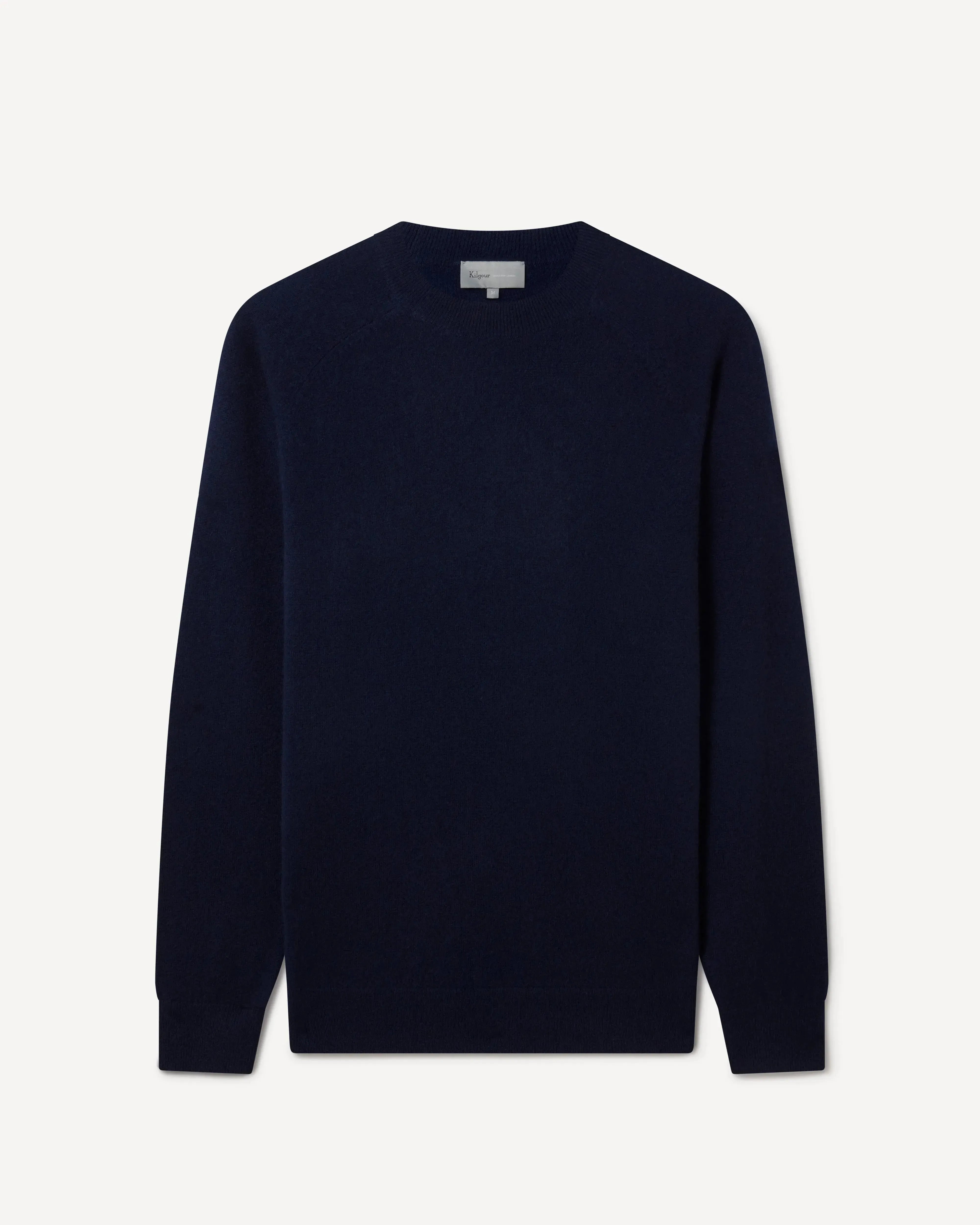 Kilgour Classic Cashmere Crew Neck NAVY-MALFORD OF LONDON SAVILE ROW MENSWEAR OUTLET