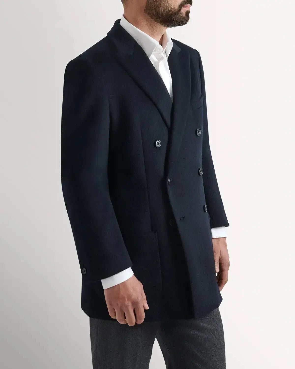 Kilgour Classic DB Cashmere Mix JKT Navy - Savile Row Formalwear Outlet - Malford of London