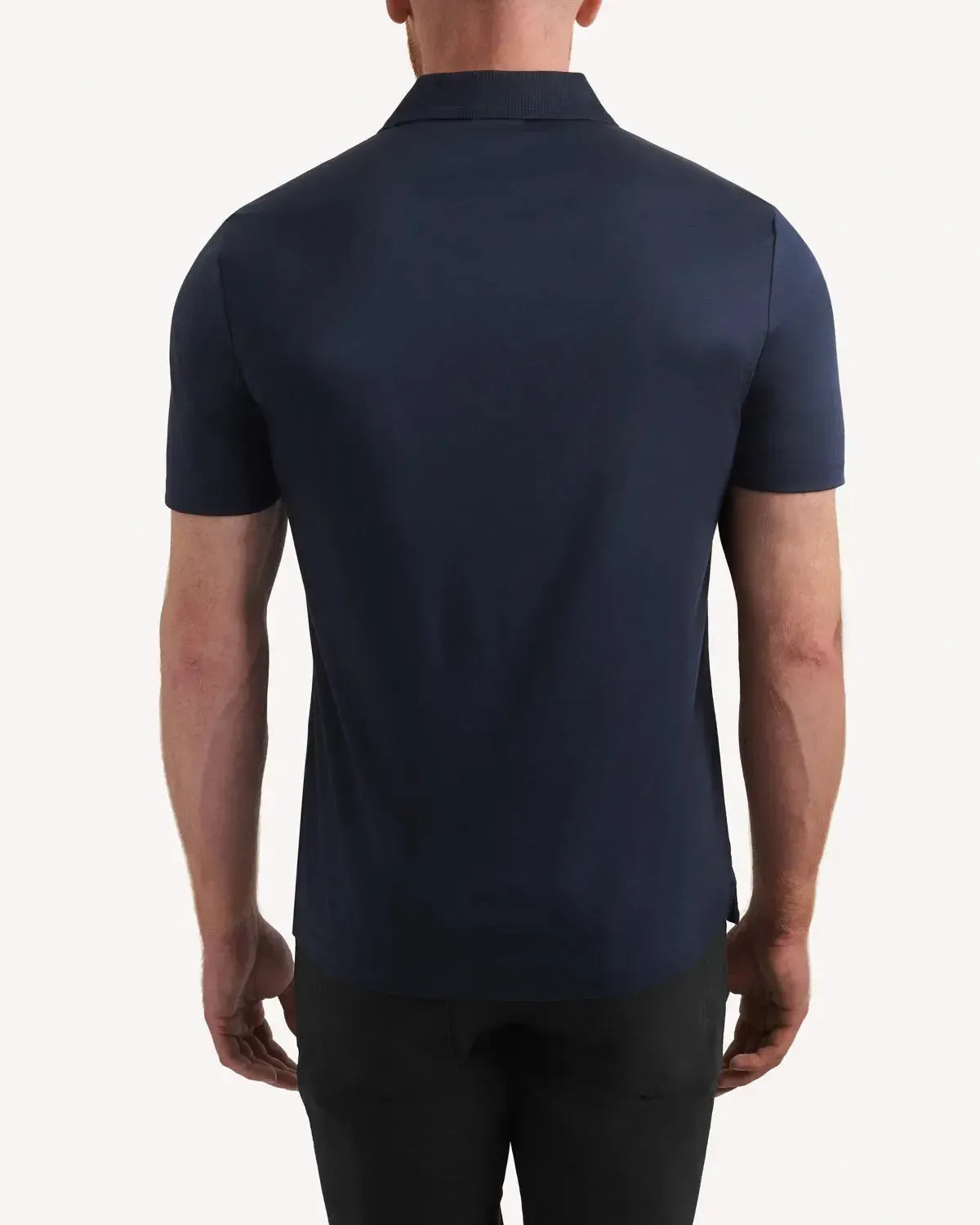 Kilgour Classic Fit Short Sleeve Polo Shirt Navy-MALFORD OF LONDON SAVILE ROW MENSWEAR OUTLET