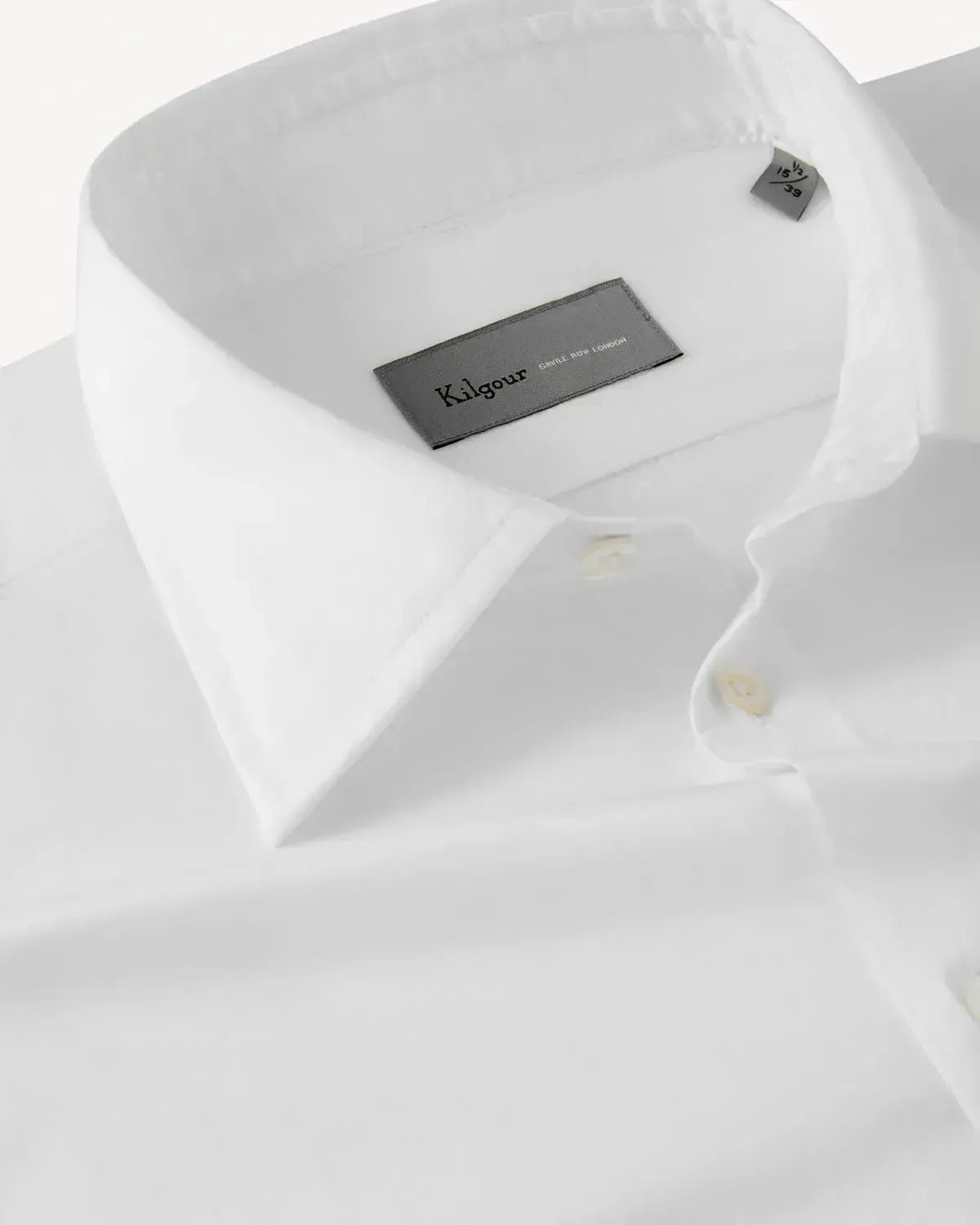 Kilgour Classic Poplin White Shirt – Savile Row Menswear Outlet | Malford of London