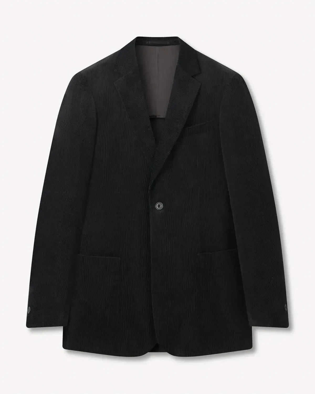 Kilgour Classic SB Cotton Cord JKT Black-MALFORD OF LONDON SAVILE ROW MENSWEAR OUTLET