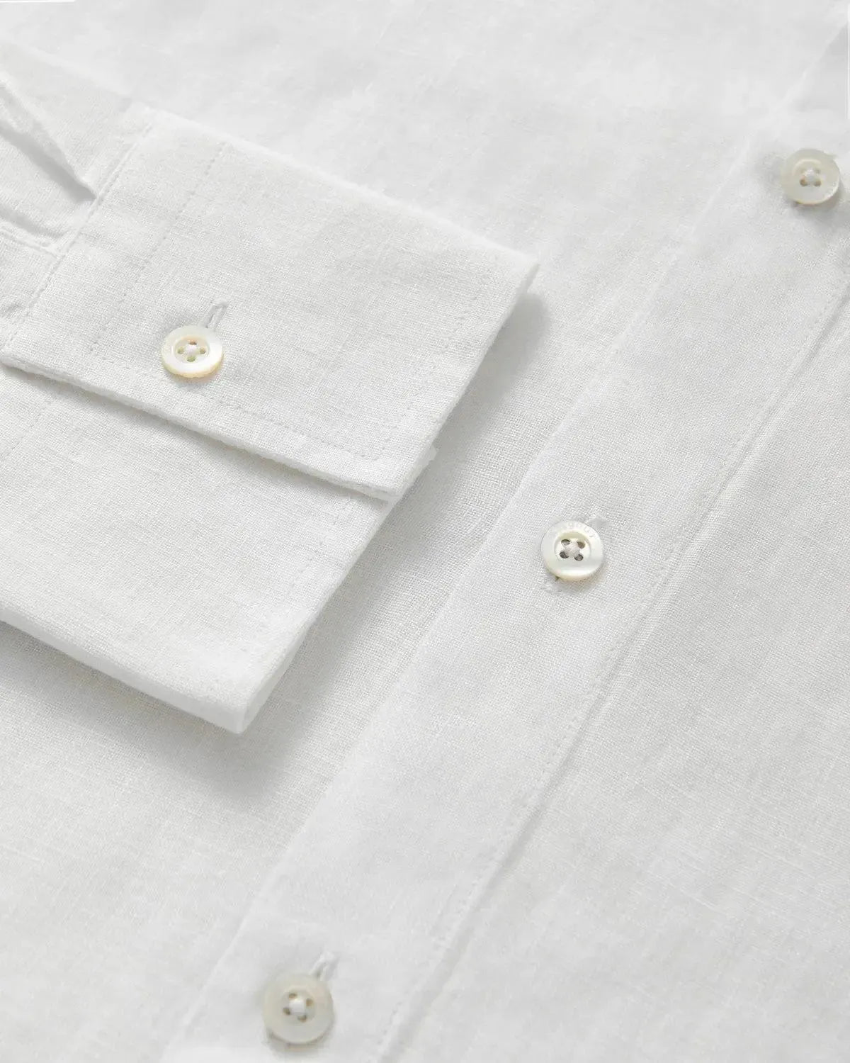 Kilgour Classic White Linen Shirt-MALFORD OF LONDON SAVILE ROW MENSWEAR OUTLET