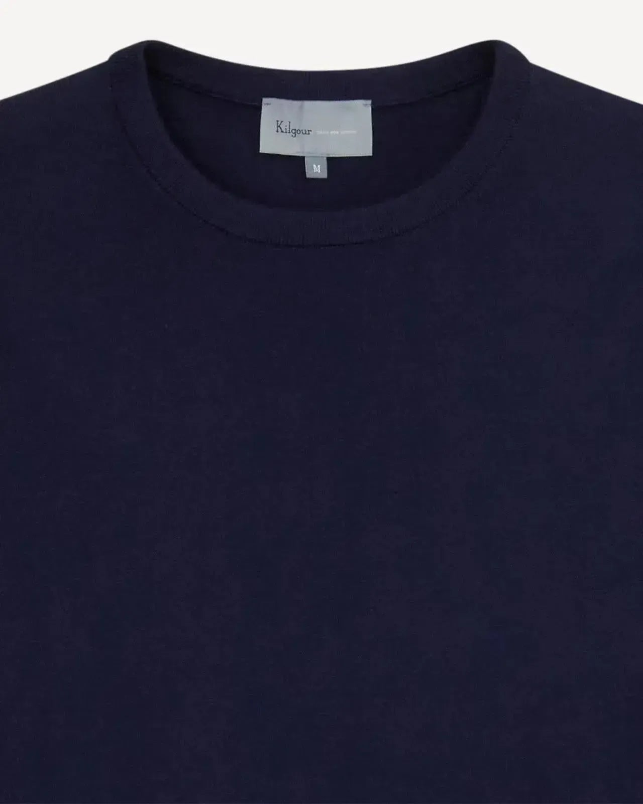 Kilgour Crew Neck Long Sleeve Knit Pullover Jumper Navy-MALFORD OF LONDON SAVILE ROW MENSWEAR OUTLET