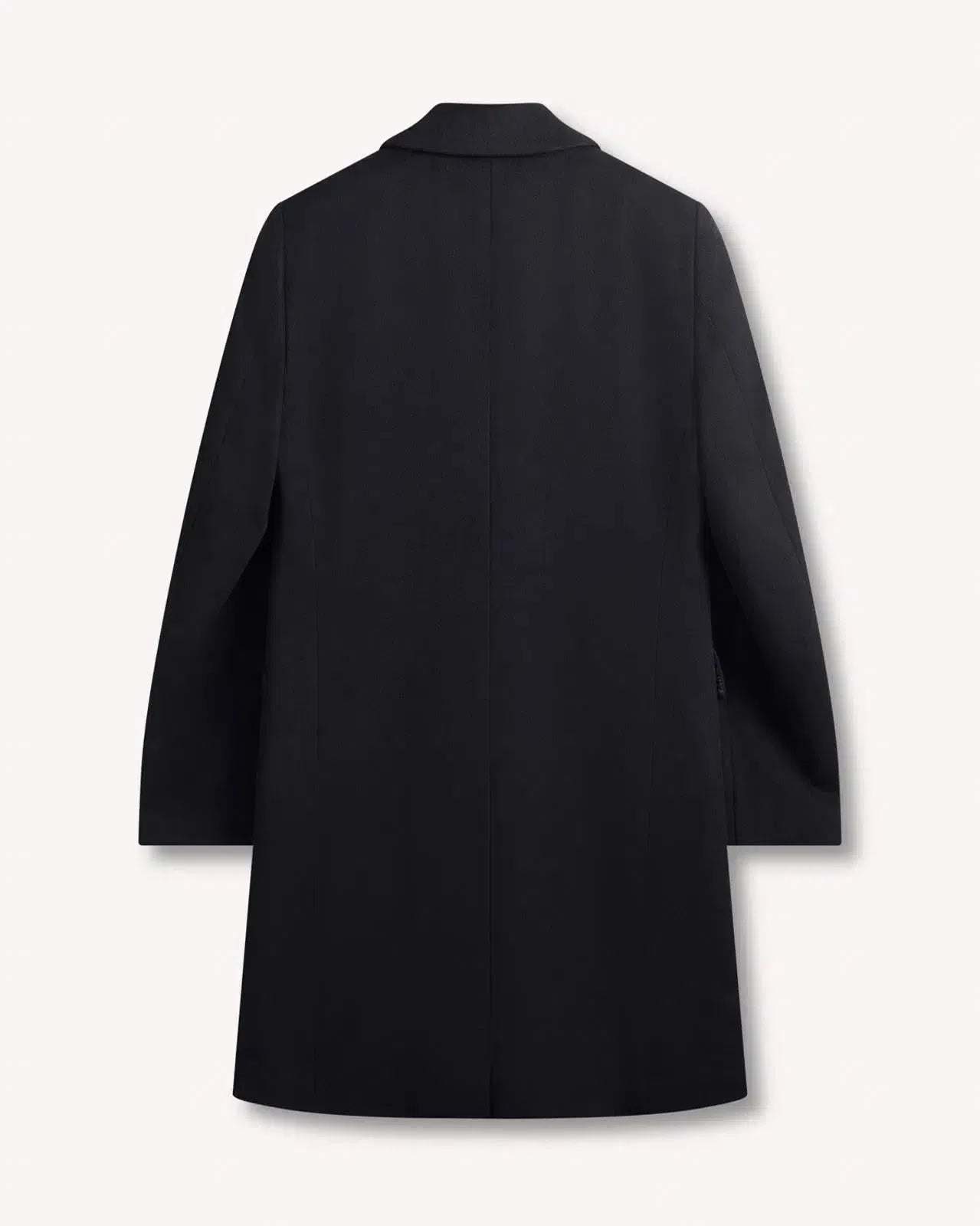 Kilgour Double Breasted Mid Length Overcoat Navy-MALFORD OF LONDON SAVILE ROW MENSWEAR OUTLET