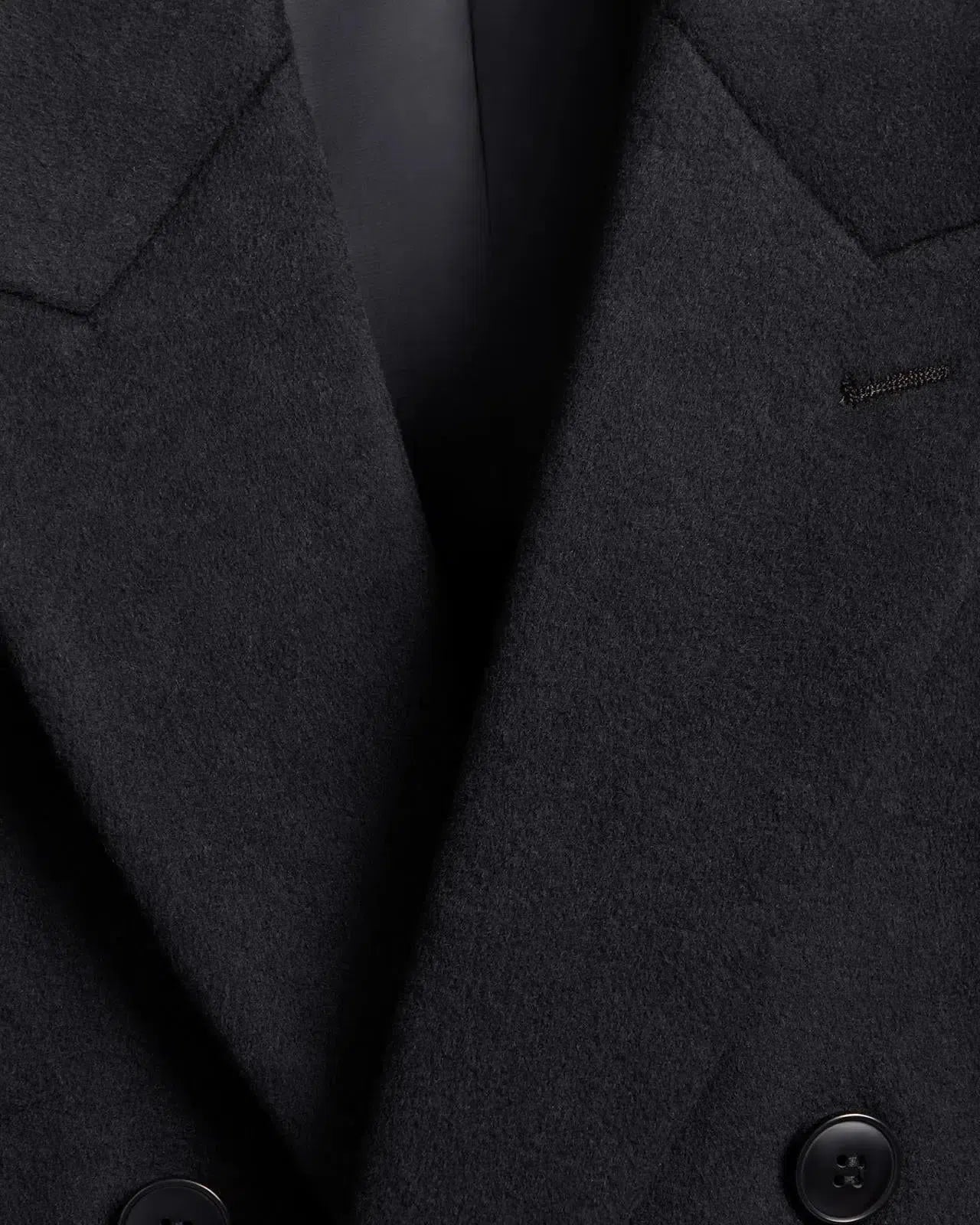Kilgour Double Breasted Mid Length Overcoat Navy-MALFORD OF LONDON SAVILE ROW MENSWEAR OUTLET