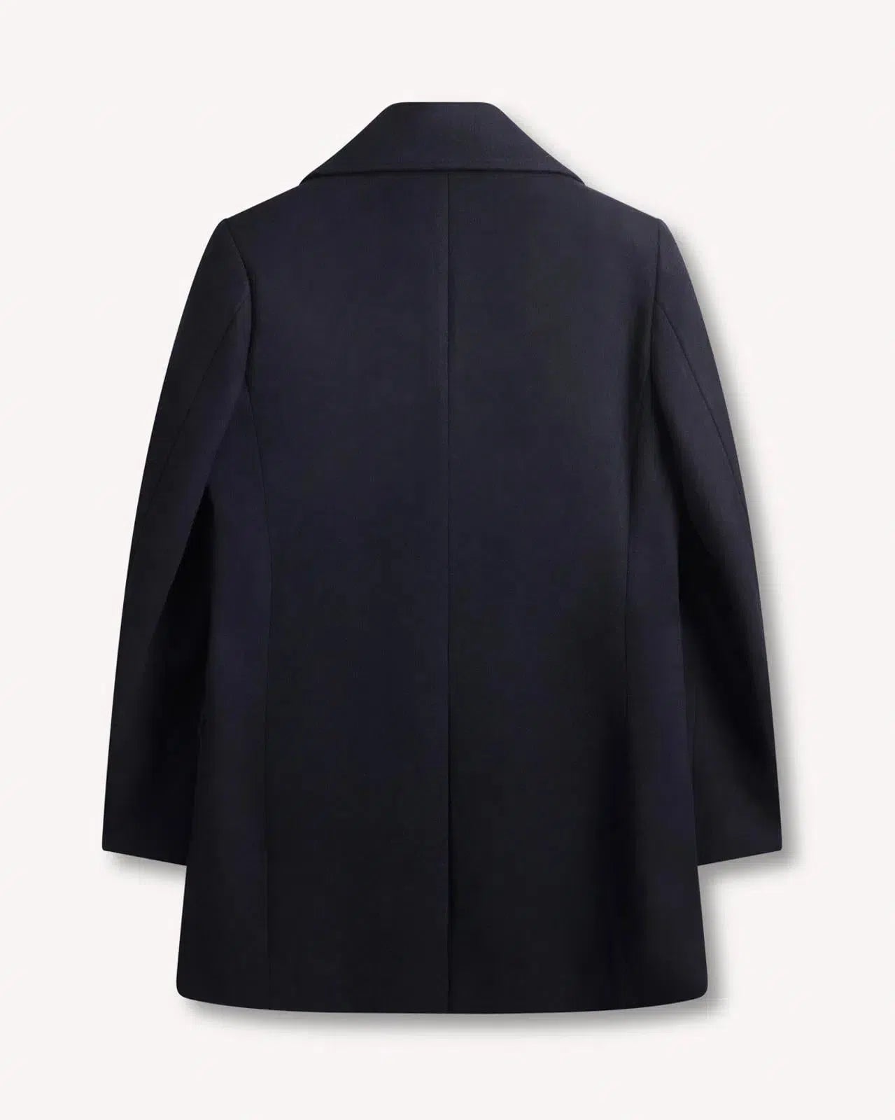 Kilgour Double Breasted Mid Length Peacoat Navy-MALFORD OF LONDON SAVILE ROW MENSWEAR OUTLET