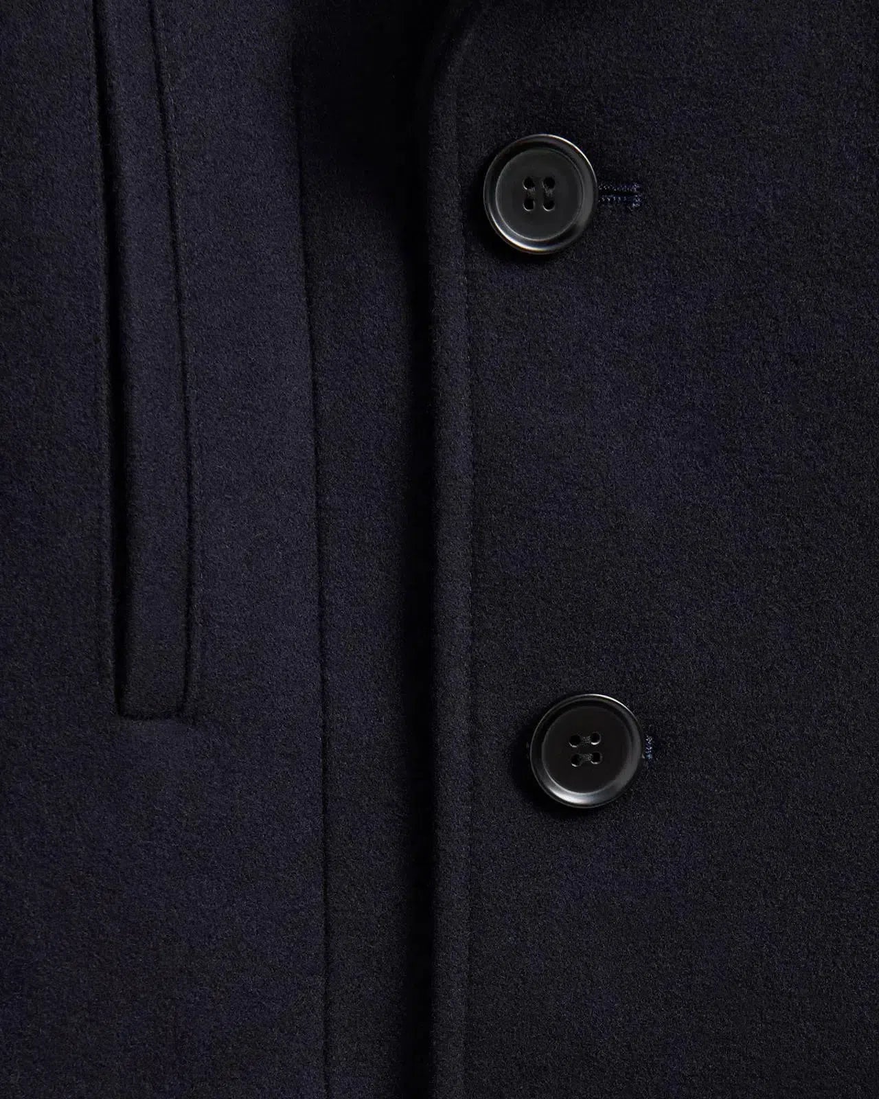 Kilgour Double Breasted Mid Length Peacoat Navy-MALFORD OF LONDON SAVILE ROW MENSWEAR OUTLET