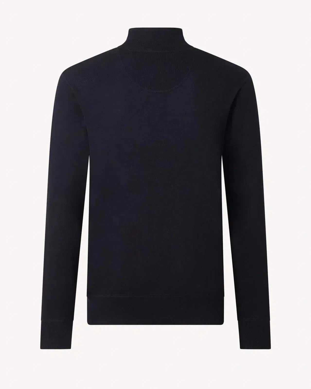 Kilgour Merino Wool Roll Neck Jumper Navy-MALFORD OF LONDON SAVILE ROW MENSWEAR OUTLET