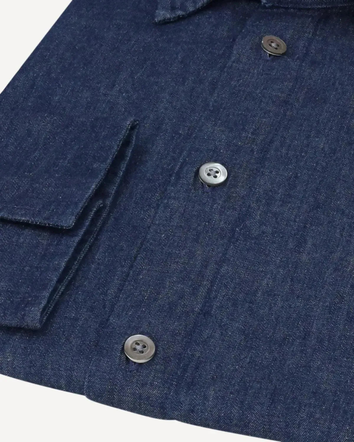 Kilgour Regular Collar Single Cuff Shirt Denim Blue-MALFORD OF LONDON SAVILE ROW MENSWEAR OUTLET