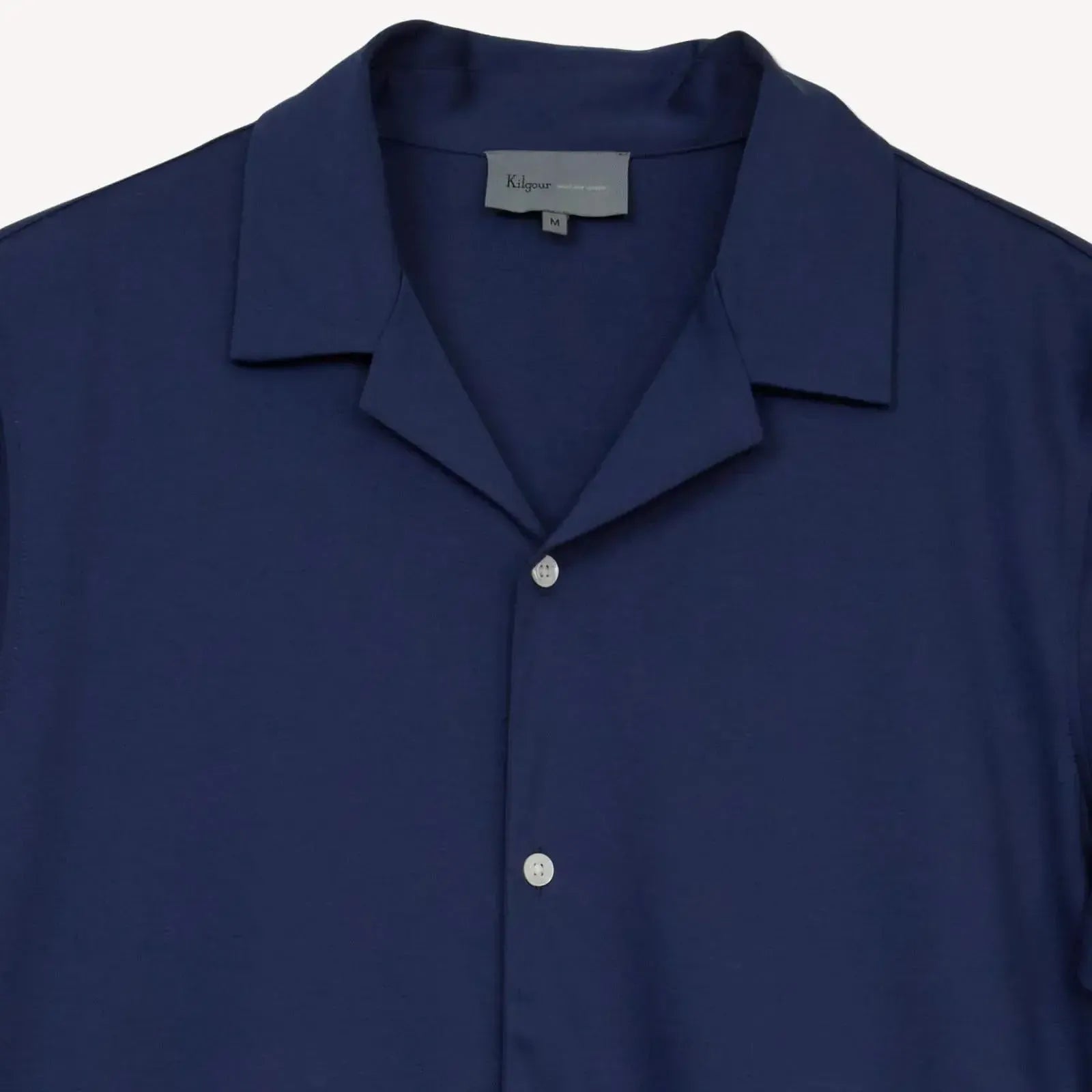 Kilgour Resort Fit Short Sleeve Shirt Air Force-MALFORD OF LONDON SAVILE ROW MENSWEAR OUTLET