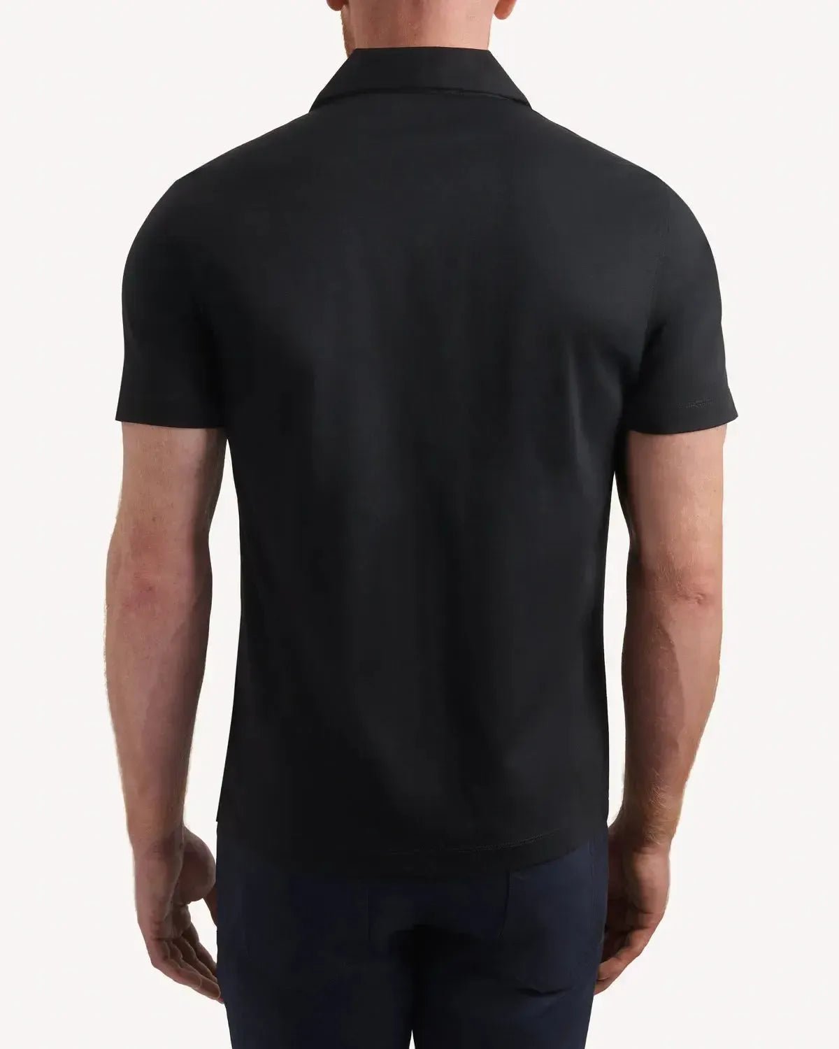 Kilgour Resort Fit Short Sleeve Shirt Black – Savile Row Menswear Outlet | Malford of London