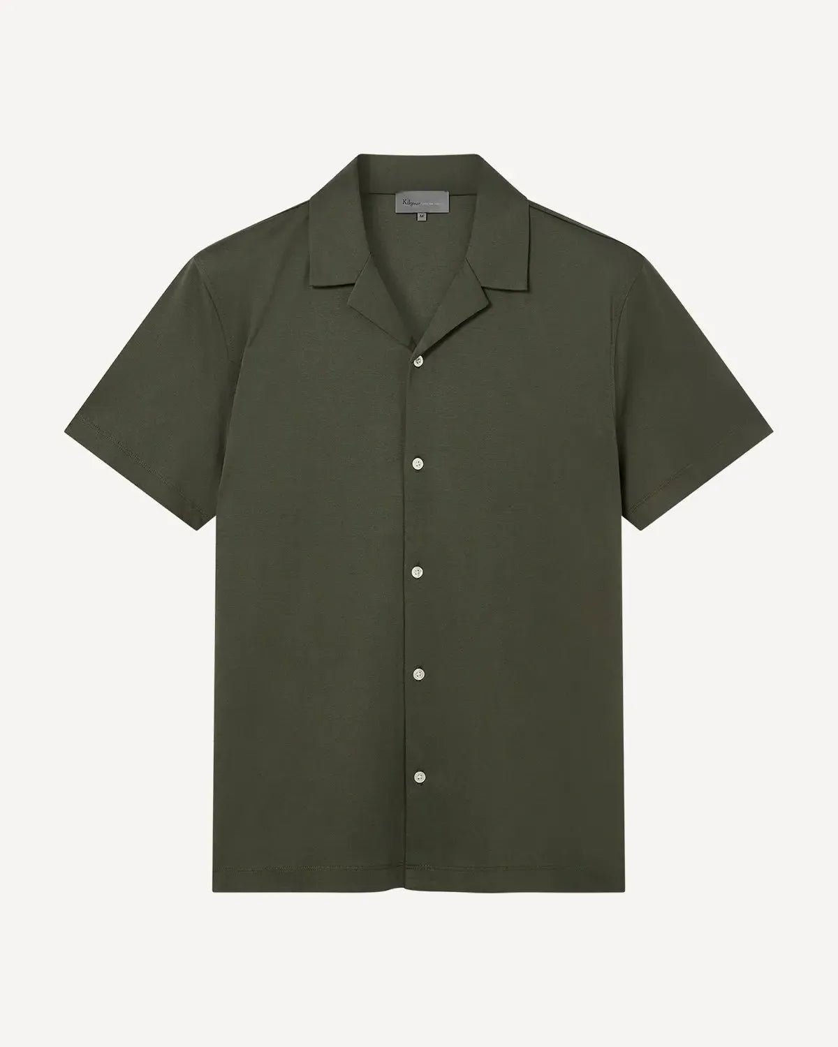 Kilgour Resort Fit Short Sleeve Shirt Green - Savile Row Formalwear Outlet - Malford of London