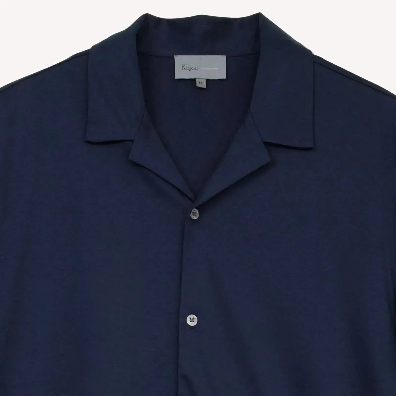 Kilgour Resort Fit Short Sleeve Shirt Navy-MALFORD OF LONDON SAVILE ROW MENSWEAR OUTLET