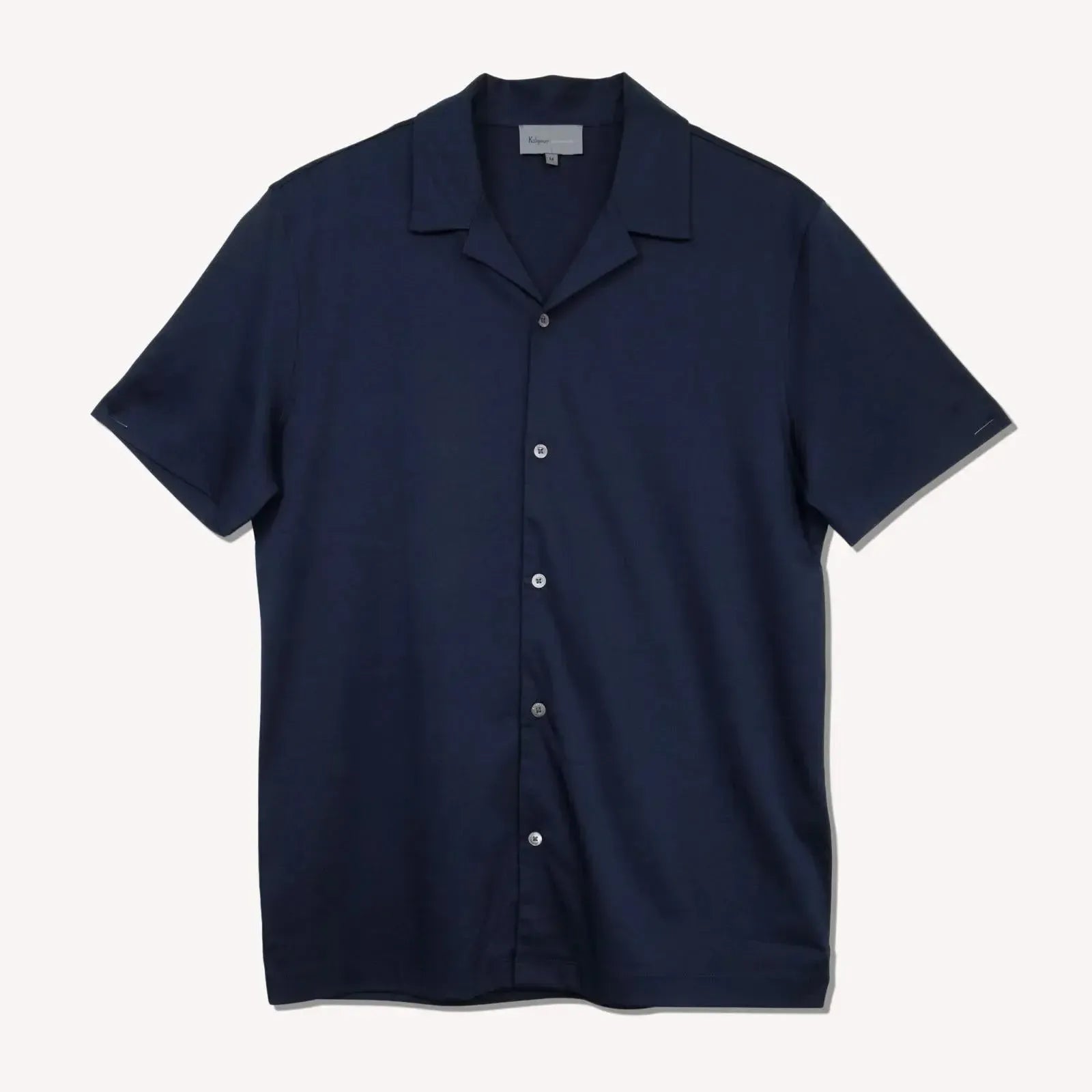 Kilgour Resort Fit Short Sleeve Shirt Navy-MALFORD OF LONDON SAVILE ROW MENSWEAR OUTLET