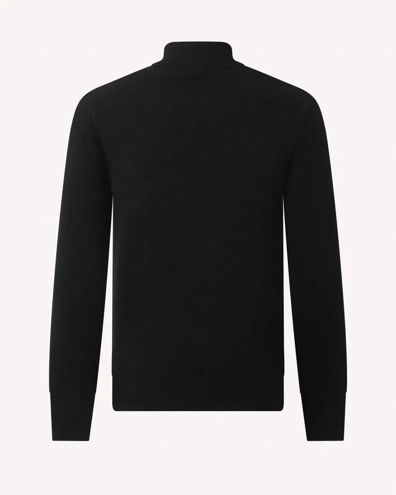 Kilgour Roll Neck Black Cashmere Jumper-MALFORD OF LONDON SAVILE ROW MENSWEAR OUTLET