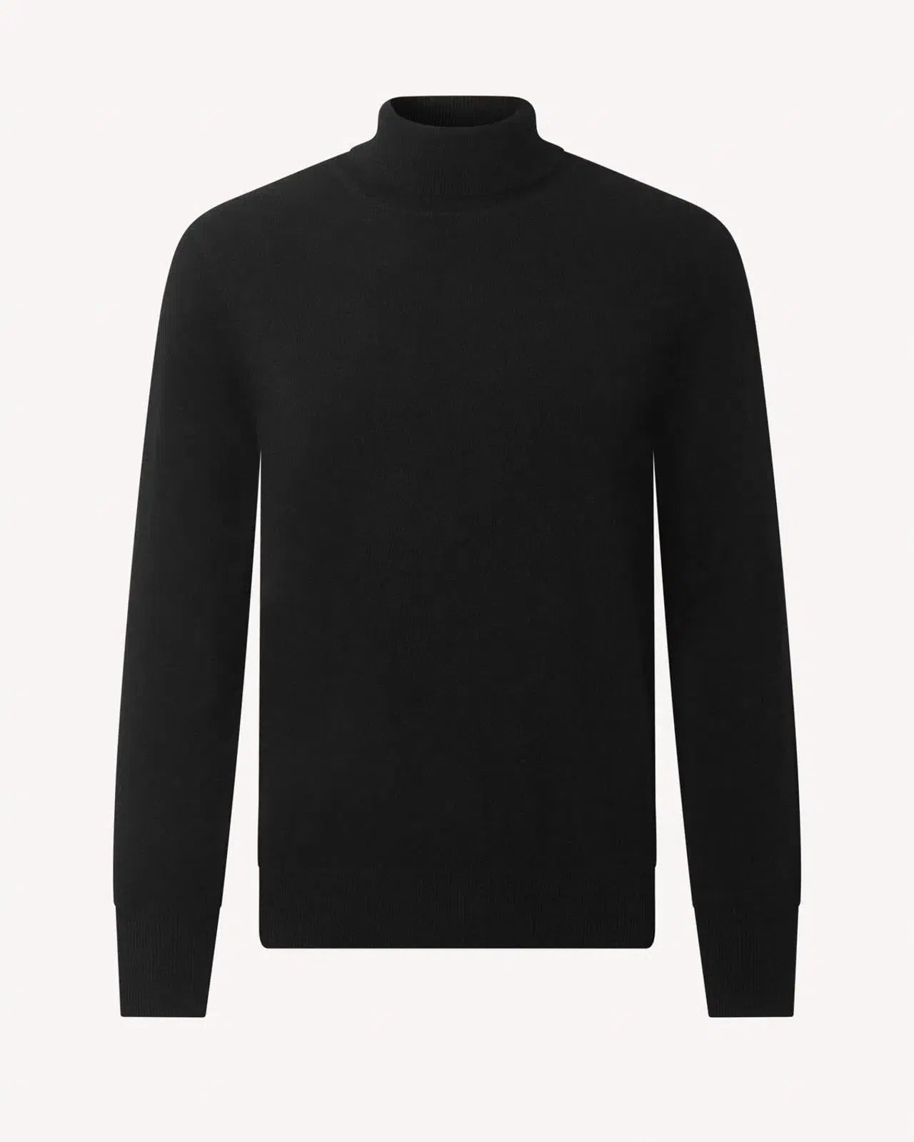 Kilgour Roll Neck Black Cashmere Jumper-MALFORD OF LONDON SAVILE ROW MENSWEAR OUTLET
