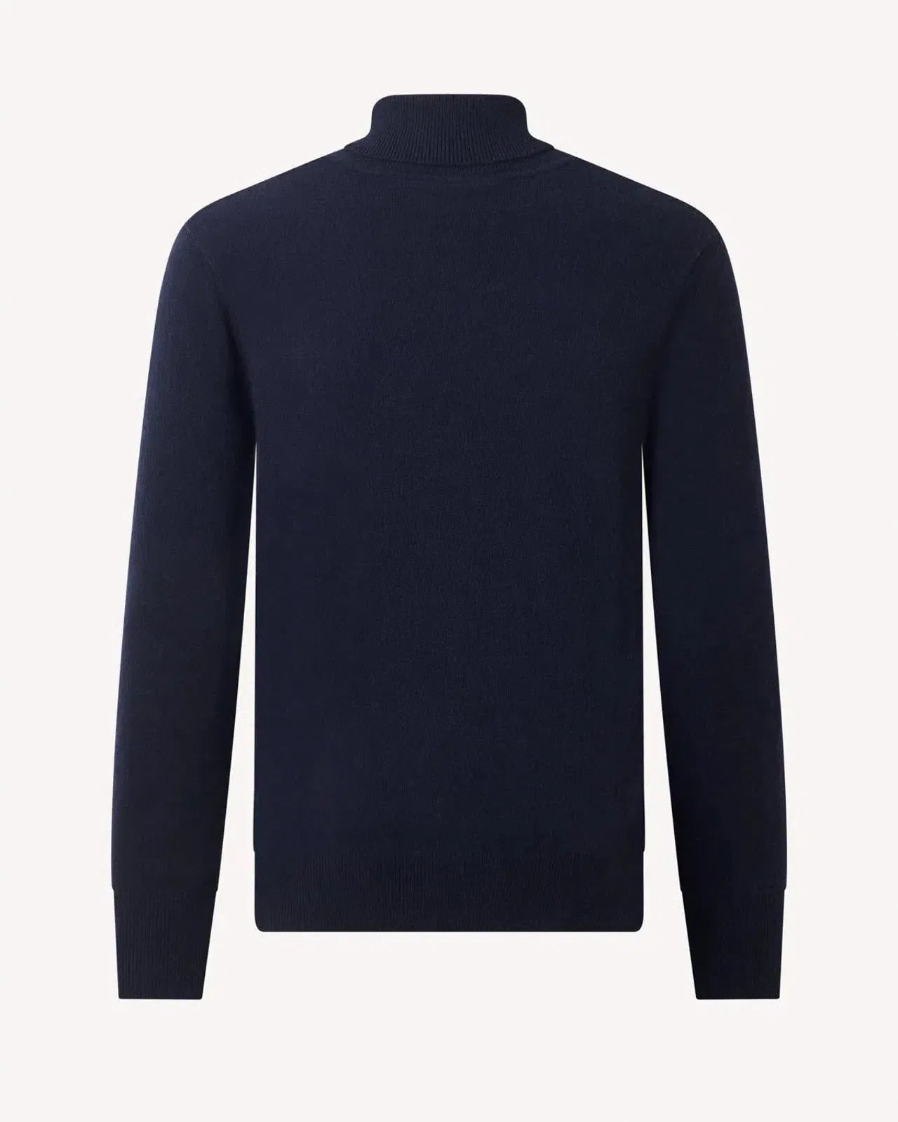 Kilgour Roll Neck Navy Blue Cashmere Jumper-MALFORD OF LONDON SAVILE ROW MENSWEAR OUTLET