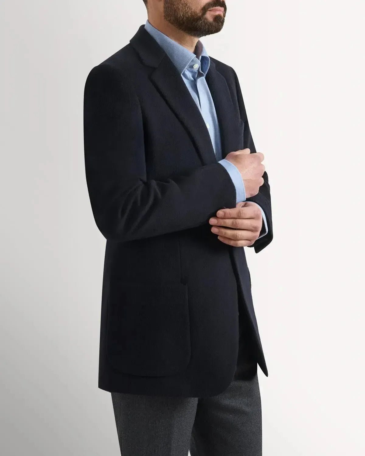 Kilgour SB Classic Wool JKT Navy - Savile Row Formalwear Outlet - Malford of London