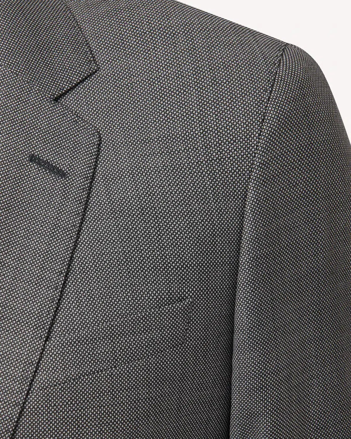 Kilgour SB1 KG Single Breasted Birdseye Suit Grey-MALFORD OF LONDON SAVILE ROW MENSWEAR OUTLET