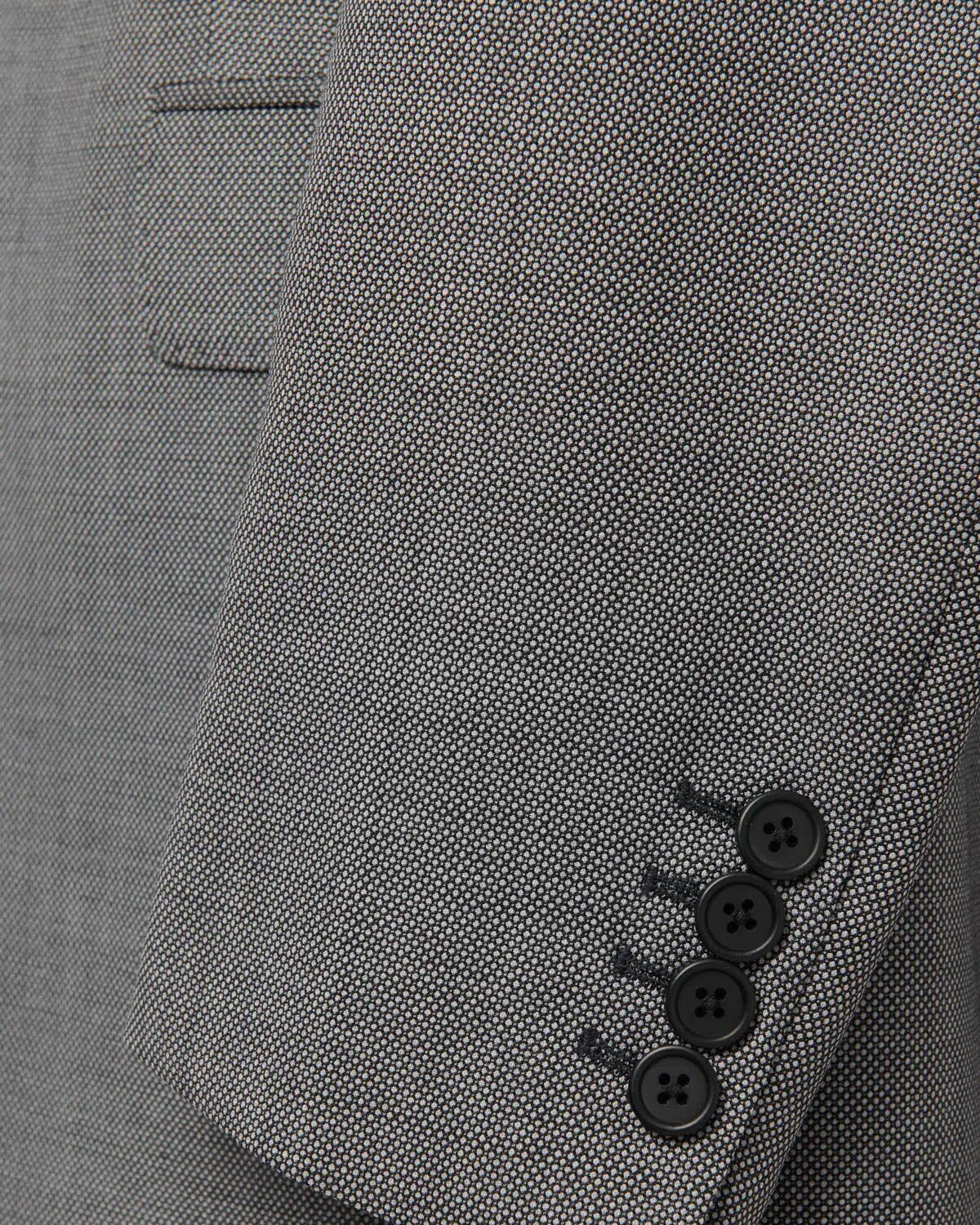 Kilgour SB1 KG Single Breasted Birdseye Suit Grey-MALFORD OF LONDON SAVILE ROW MENSWEAR OUTLET