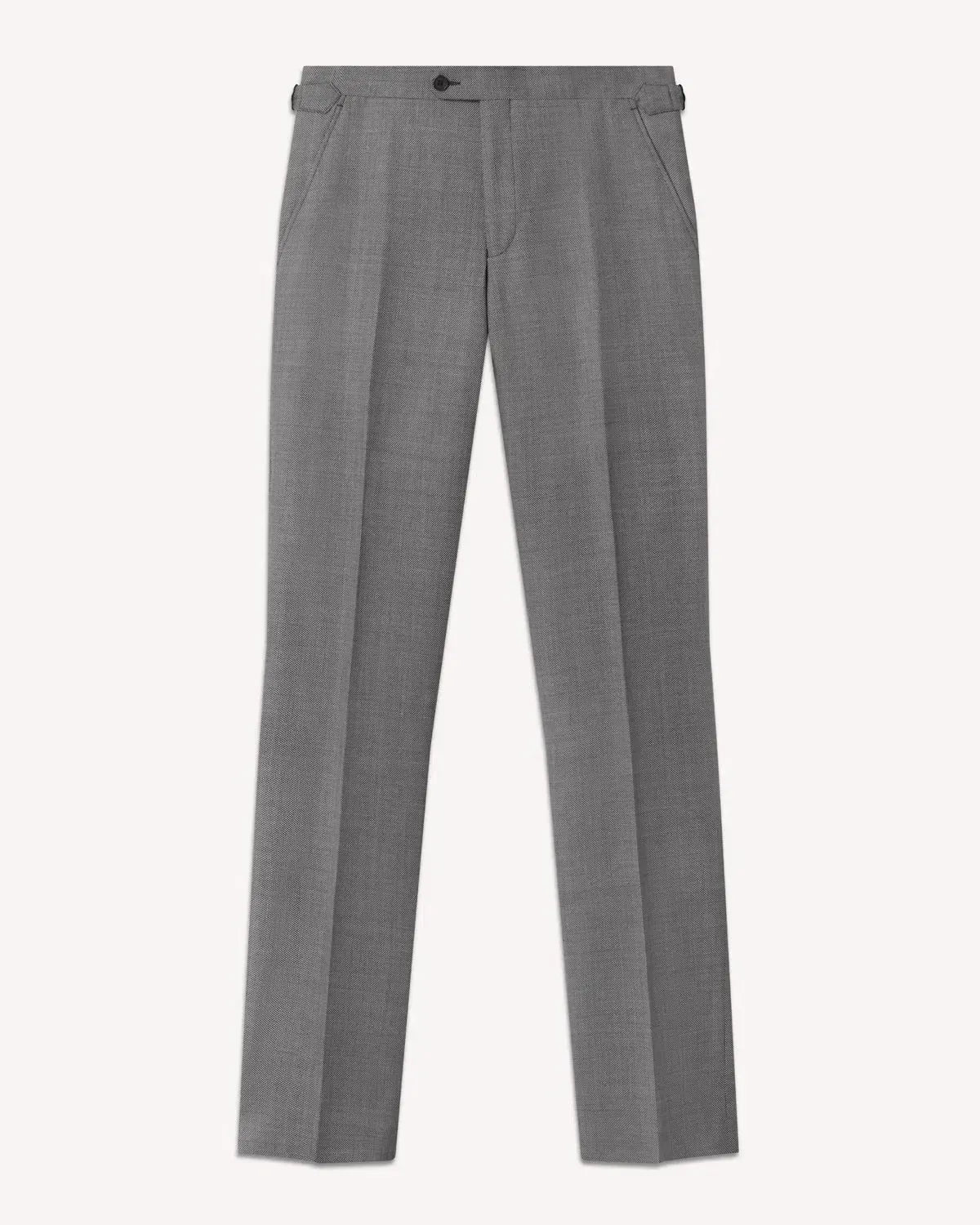Kilgour SB1 KG Single Breasted Birdseye Suit Grey-MALFORD OF LONDON SAVILE ROW MENSWEAR OUTLET