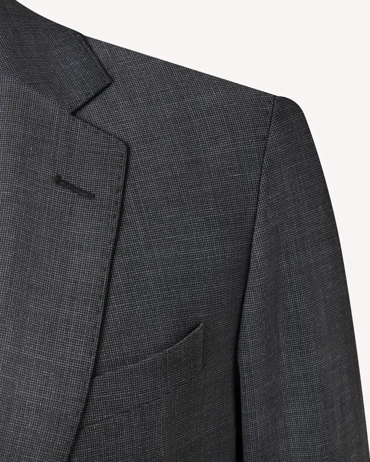 Kilgour SB1 Weave Wool Suit Charcoal Grey-MALFORD OF LONDON SAVILE ROW MENSWEAR OUTLET