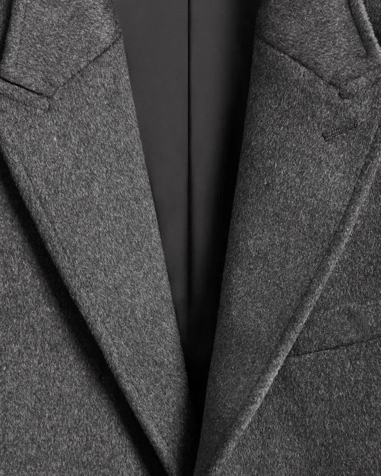 Kilgour Single Breasted Mid Length Overcoat Charcoal-MALFORD OF LONDON SAVILE ROW MENSWEAR OUTLET