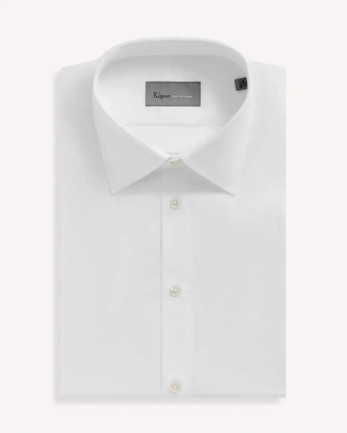 Kilgour White Twill Shirt – Tailored Menswear | Malford of London