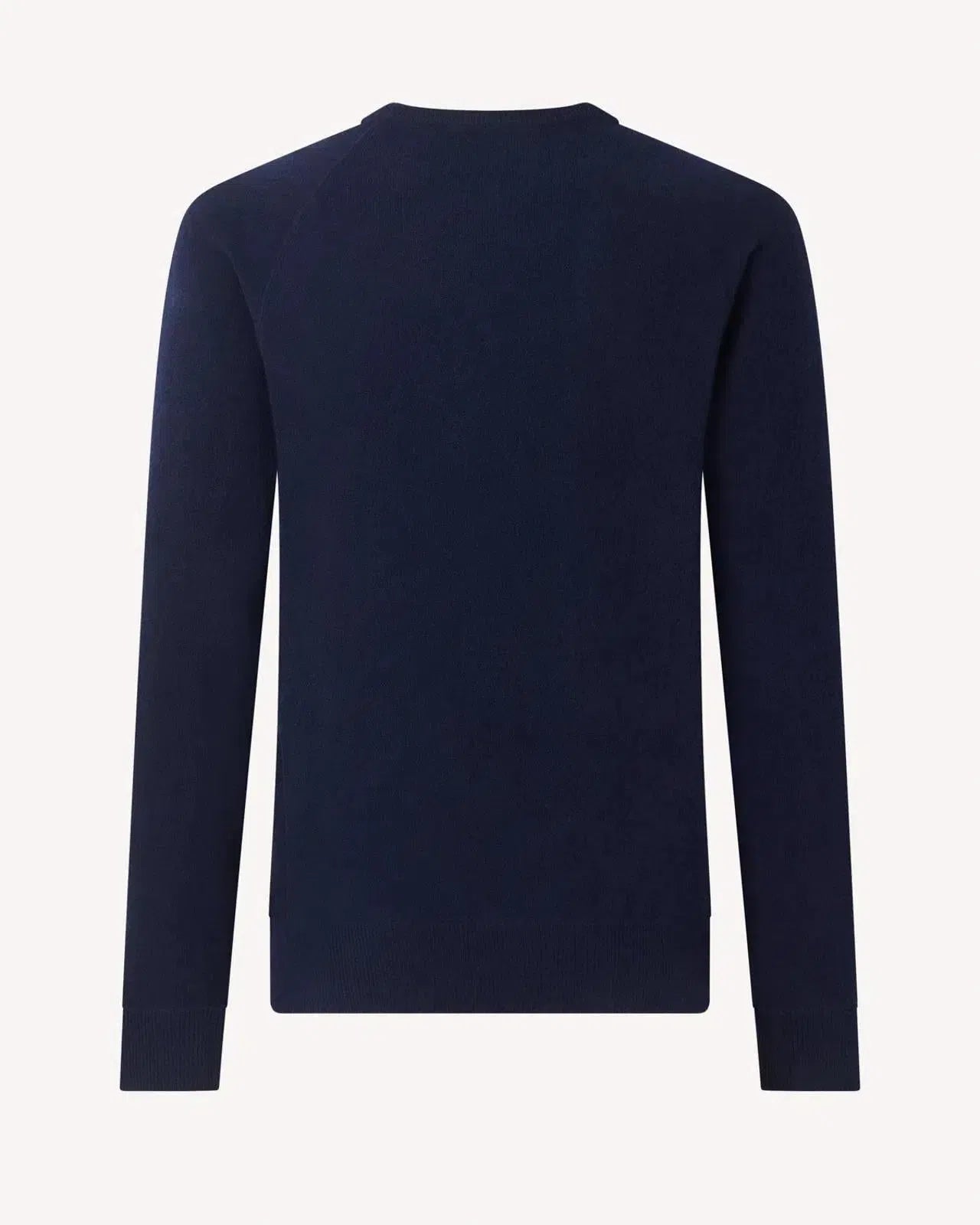 Kilgour Wool/Cashmere Mix Crew Neck Jumper Savile Row Navy-MALFORD OF LONDON SAVILE ROW MENSWEAR OUTLET