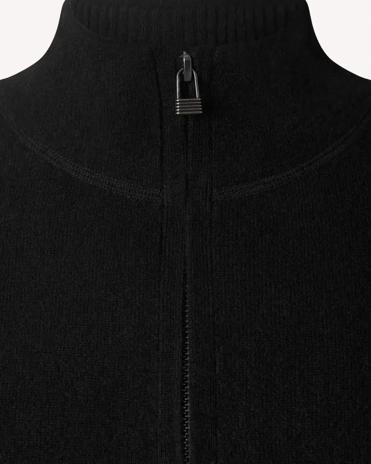 Kilgour Wool/Cashmere Mix Roll Neck Jumper Black-MALFORD OF LONDON SAVILE ROW MENSWEAR OUTLET