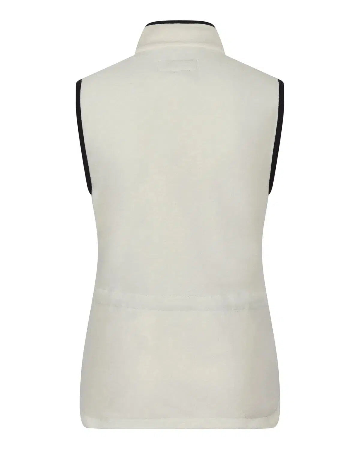 Ladies Gilet Summer Fleece Cream-MALFORD OF LONDON SAVILE ROW MENSWEAR OUTLET