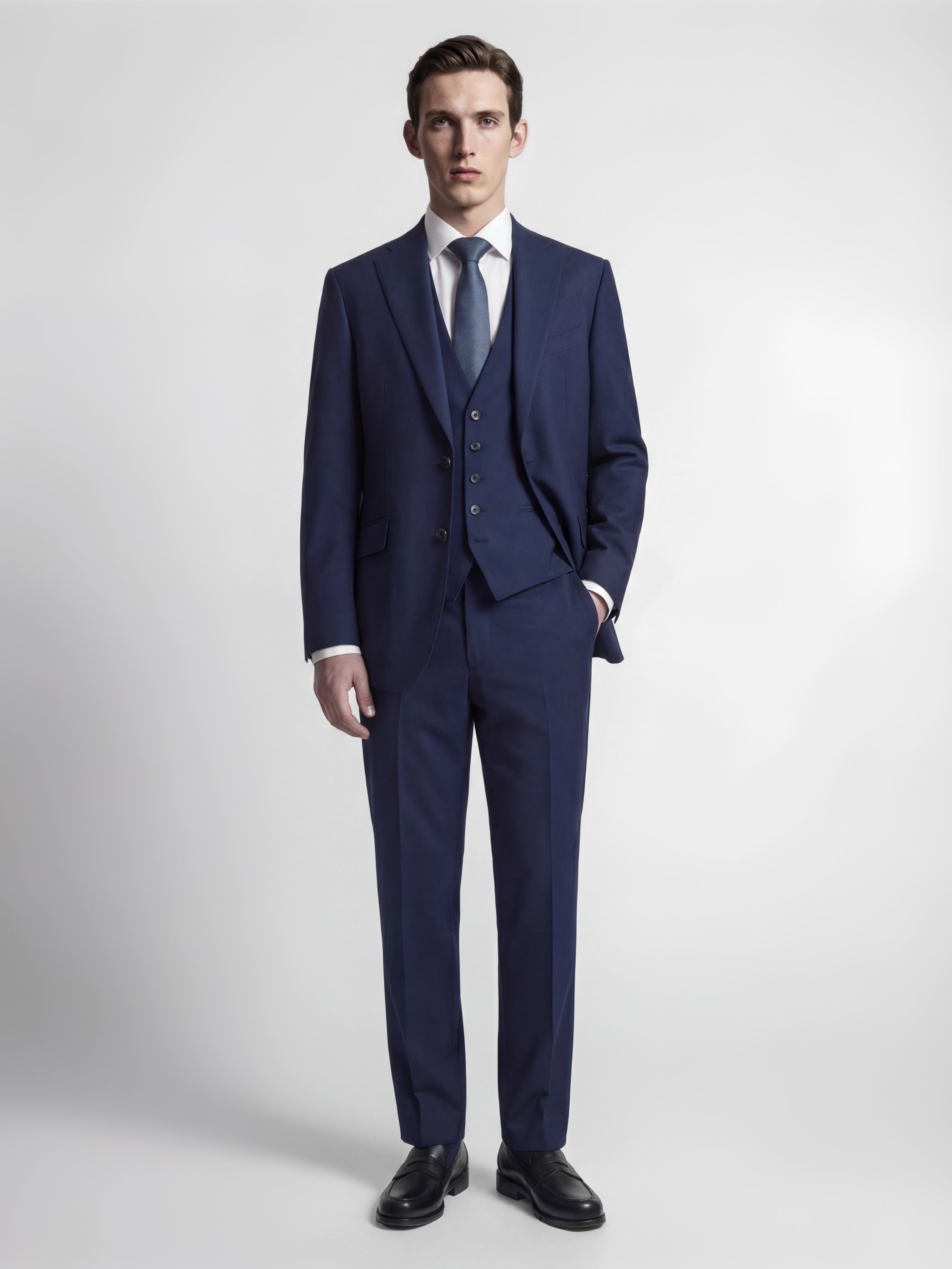 RJL ARCHER WOOL/MOHAIR SB WAISTCOAT
