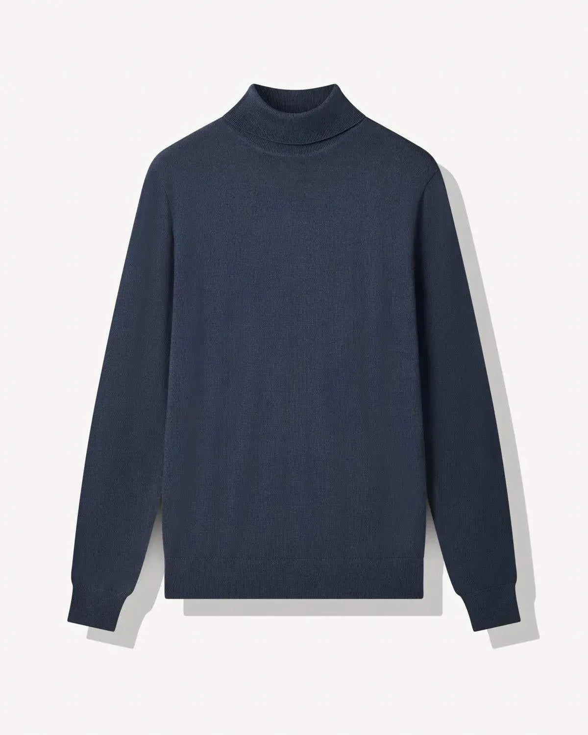 RJ Merino Wool Roll Neck TEAL-MALFORD OF LONDON SAVILE ROW MENSWEAR OUTLET