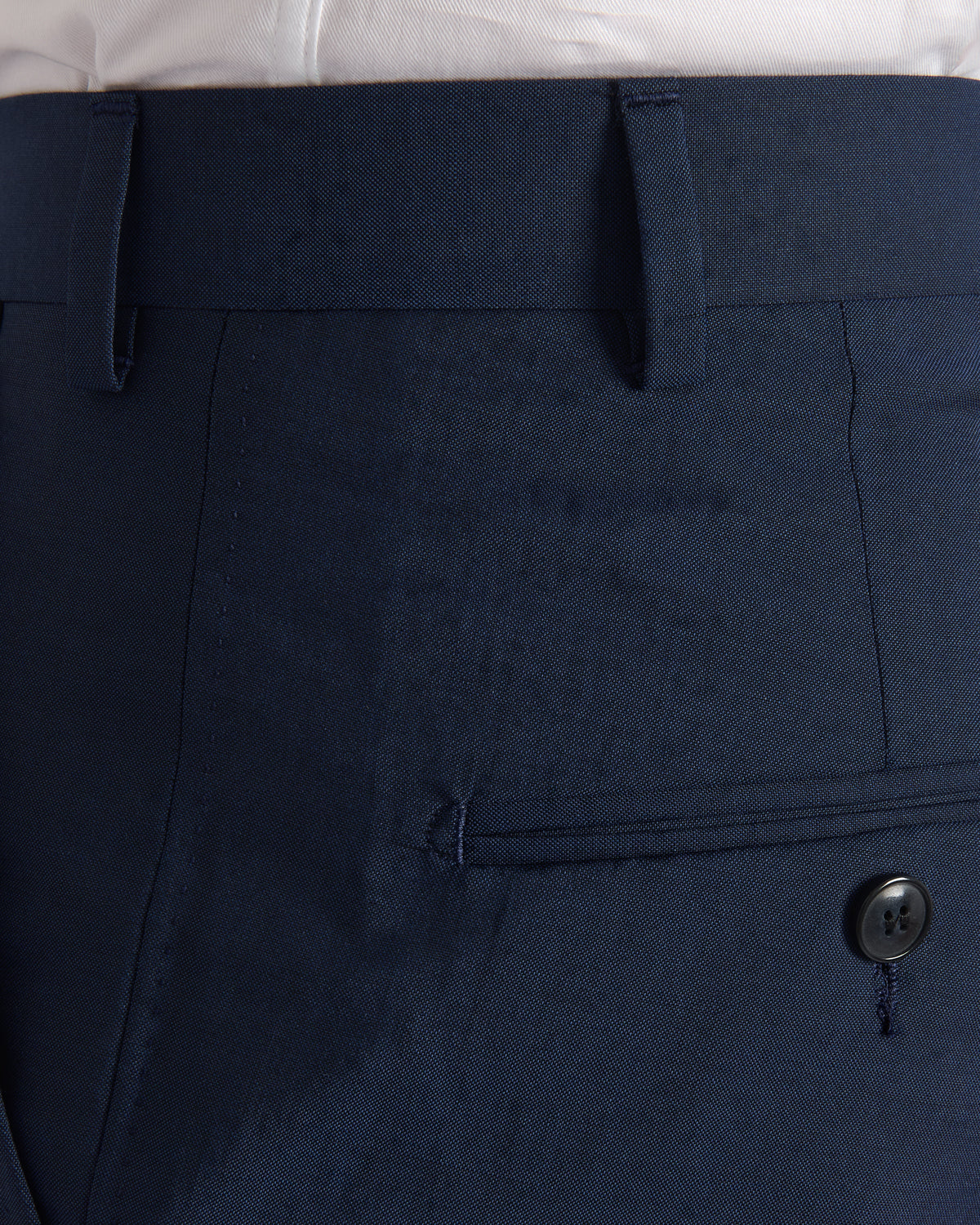 RJL CARLISLE WOOL/MOHAIR FLAT FRONT TROUSER